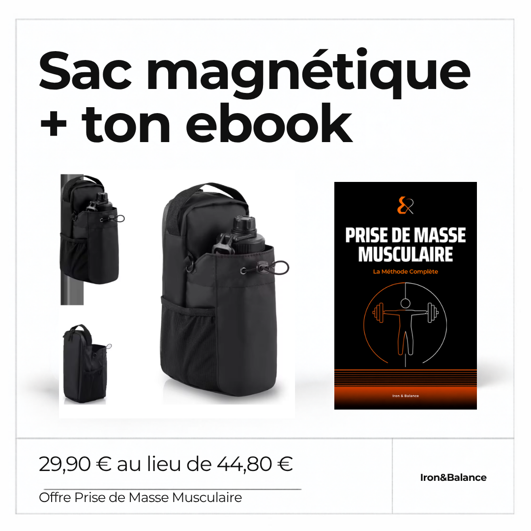 Offre Sac magnétique + ebook Prise de Masse Musculaire